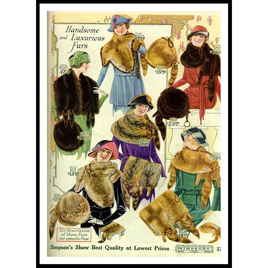 1922 Simpson Catalog 14, A New Print Of a Fashion Poster