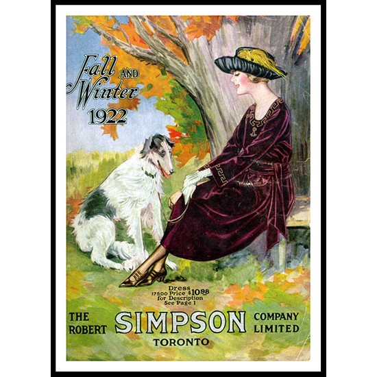 1922 Simpson Catalog 15, A New Print Of a Fashion Poster