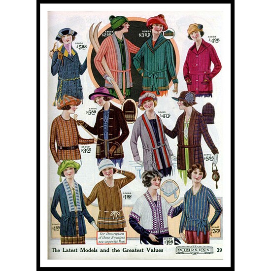 1922 Simpson Catalog 18, A New Print Of a Fashion Poster