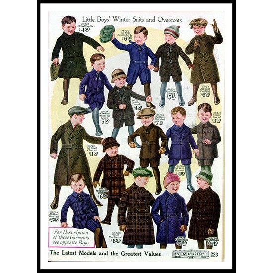 1922 Simpson Catalog 23, A New Print Of a Fashion Poster