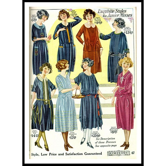 1922 Simpson Catalog 9, A New Print Of a Fashion Poster