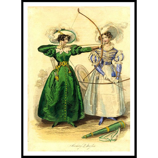 Archery Dresses, A New Print Of a Fashion Poster