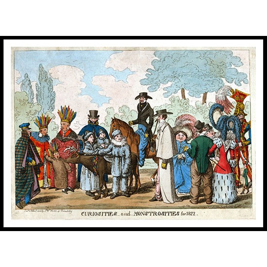 Curiosities 1822, A New Print Of a Fashion Poster