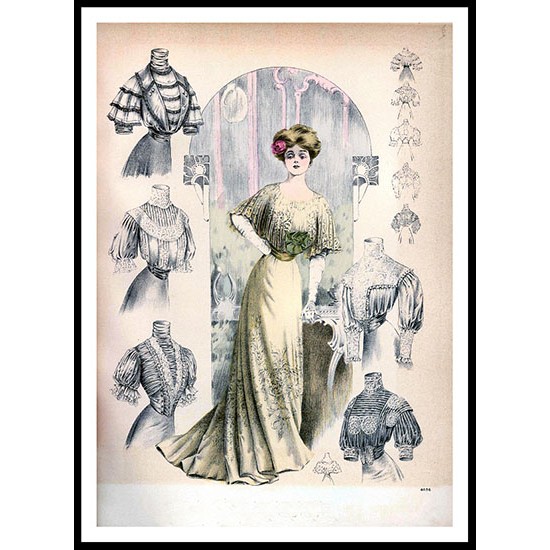 Edwardian Fashion Series 1 - 6, A New Print Of a Fashion Poster