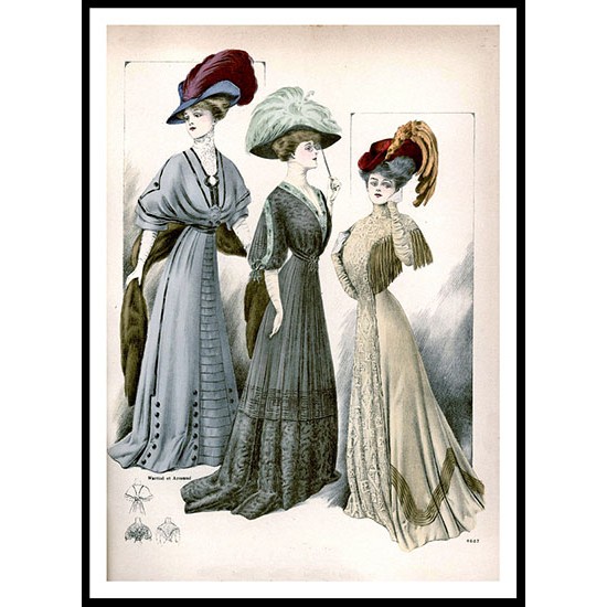 Edwardian Fashion Series 1 - 7, A New Print Of a Fashion Poster