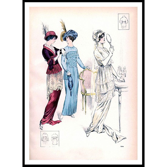 Edwardian Fashion Series 1 - 8, A New Print Of a Fashion Poster