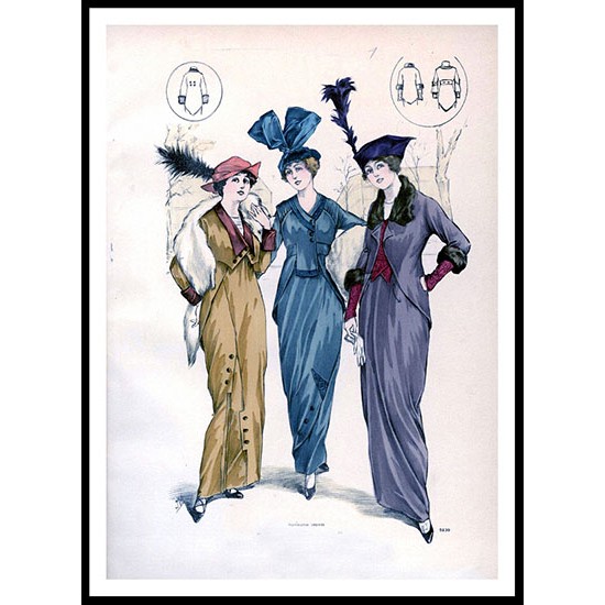 Edwardian Fashion Series 1 - 22, A New Print Of a Fashion Poster