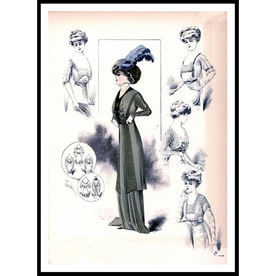 Edwardian Fashion Series 1 - 29, A New Print Of a Fashion Poster