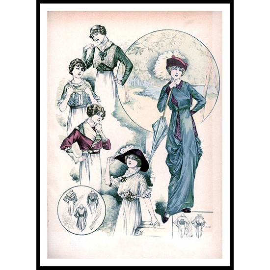 Edwardian Fashion Series 1 - 32, A New Print Of a Fashion Poster