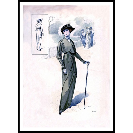 Edwardian Fashion Series 1 - 38, A New Print Of a Fashion Poster Edwardian Fashion Series 1 - 38, A New Print Of a Fashion Poster