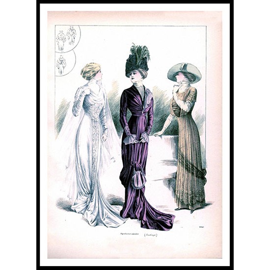 Edwardian Fashion Series 1 - 39, A New Print Of a Fashion Poster