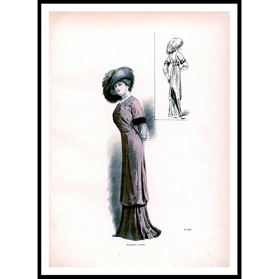 Edwardian Fashion Series 1 - 46, A New Print Of a Fashion Poster