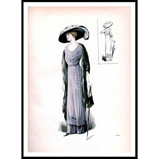 Edwardian Fashion Series 1 - 51, A New Print Of a Fashion Poster