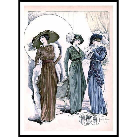 Edwardian Fashion Series 1 - 56, A New Print Of a Fashion Poster