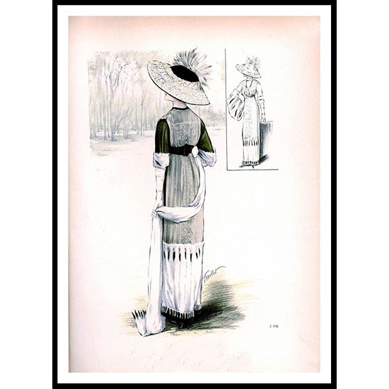 Edwardian Fashion Series 1 - 57, A New Print Of a Fashion Poster