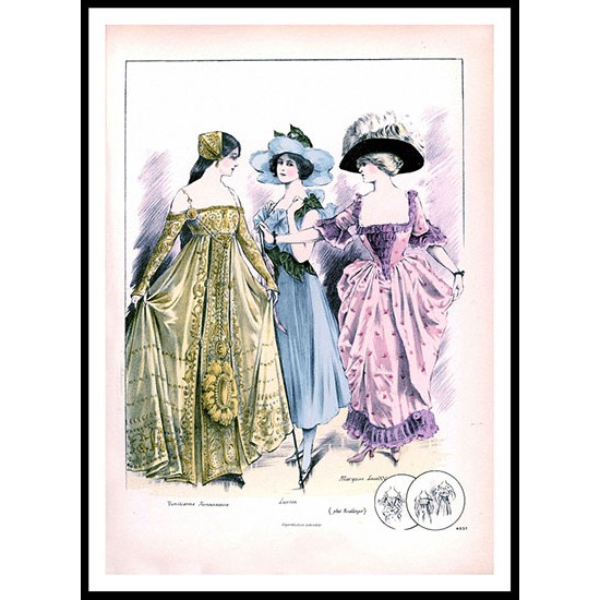 Edwardian Fashion Series 1 - 61, A New Print Of a Fashion Poster