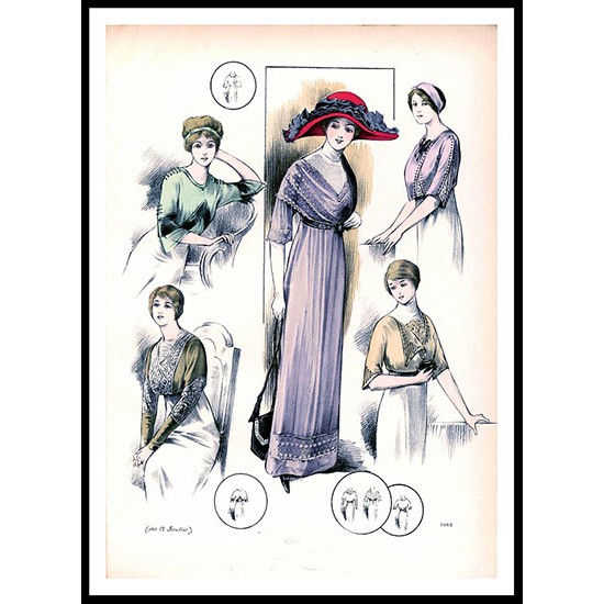 Edwardian Fashion Series 1 - 65, A New Print Of a Fashion Poster