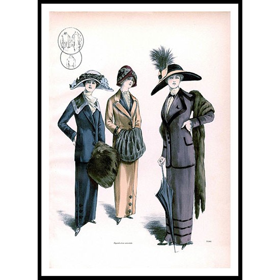 Edwardian Fashion Series 1 - 70, A New Print Of a Fashion Poster