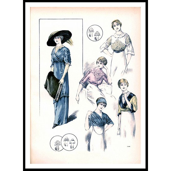 Edwardian Fashion Series 1 - 73, A New Print Of a Fashion Poster