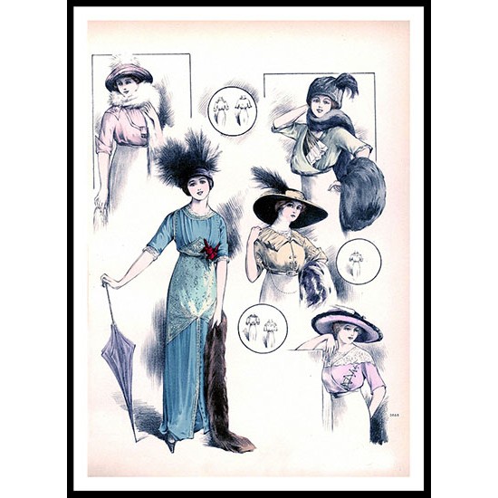 Edwardian Fashion Series 1 - 74, A New Print Of a Fashion Poster