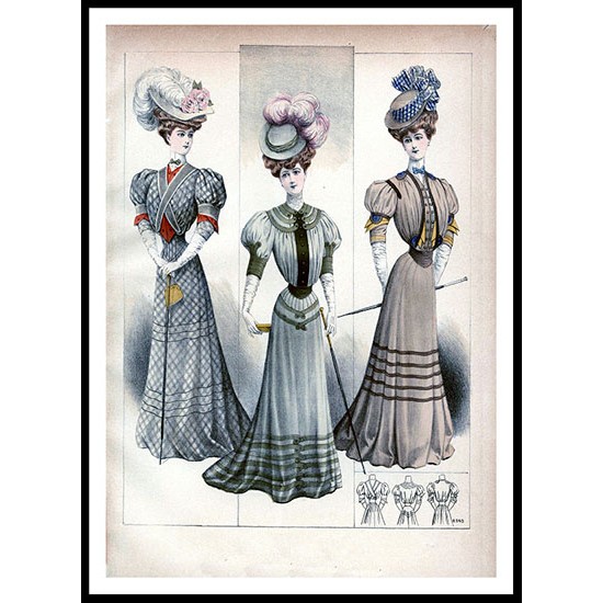 Edwardian Fashion Series 1 - 77, A New Print Of a Fashion Poster