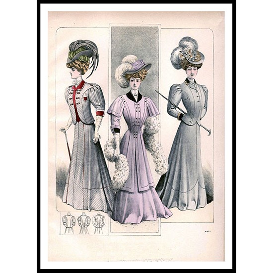 Edwardian Fashion Series 1 - 80, A New Print Of a Fashion Poster