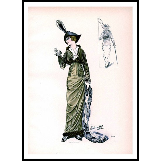 Edwardian Fashion Series 1 - 83, A New Print Of a Fashion Poster