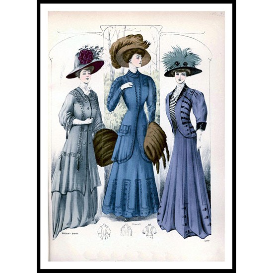 Edwardian Fashion Series 1 - 93, A New Print Of a Fashion Poster