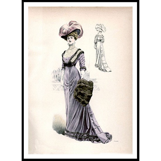 Edwardian Fashion  Series 2 - 3, A New Print Of a Fashion Poster