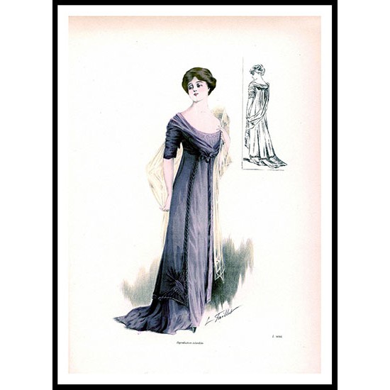 Edwardian Fashion  Series 2 - 27, A New Print Of a Fashion Poster