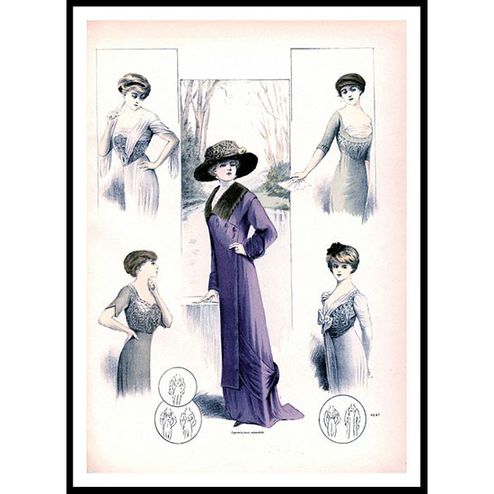 Edwardian Fashion  Series 2 - 43, A New Print Of a Fashion Poster