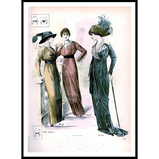 Edwardian Fashion  Series 2 - 48, A New Print Of a Fashion Poster