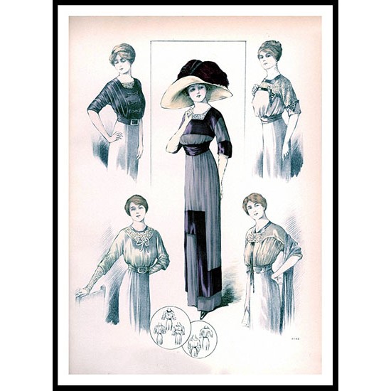 Edwardian Fashion  Series 2 - 58, A New Print Of a Fashion Poster