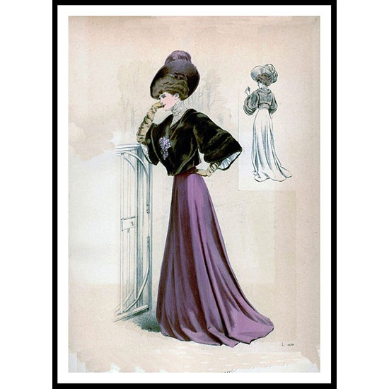 Edwardian Fashion  Series 2 - 92, A New Print Of a Fashion Poster