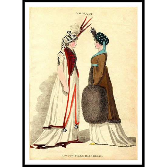 Londondresses Winter 1799, A New Print Of a Fashion Poster