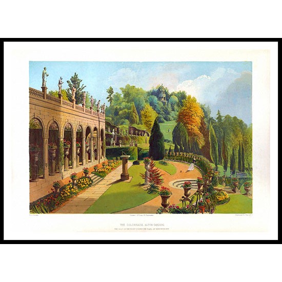 Gardens of England 08, A New Print Of a Vintage Flower Poster