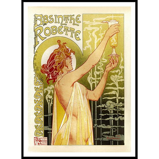 Absinthe, A New Print Of a Vintage French Ad