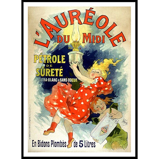 Aureole 1893, A New Print Of a Vintage French Ad