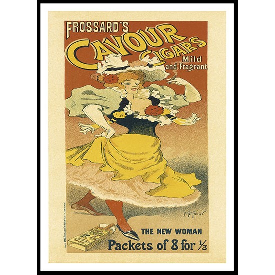 Cavour Cigars, A New Print Of a Vintage French Ad