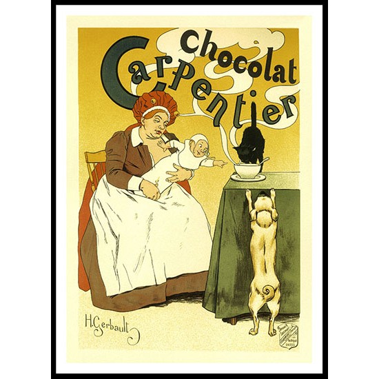 Chocolat 2, A New Print Of a Vintage French Ad