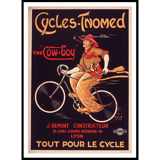 Cycles Tnomed, A New Print Of a Vintage French Ad