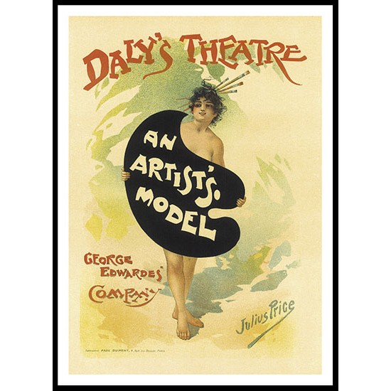 Dalys Theatre, A New Print Of a Vintage French Ad