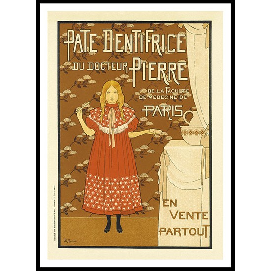 Dentifrice, A New Print Of a Vintage French Ad