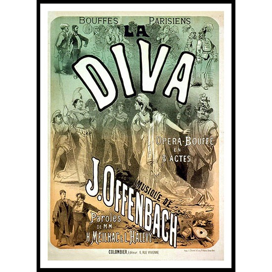 Diva 1868, A New Print Of a Vintage French Ad