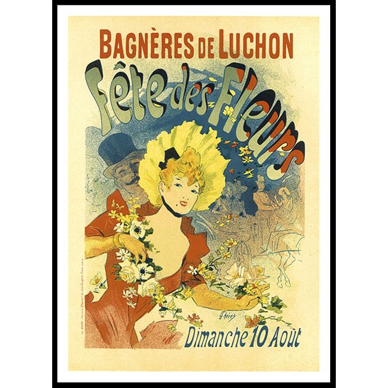 Fete Des Fleurs, A New Print Of a Vintage French Ad