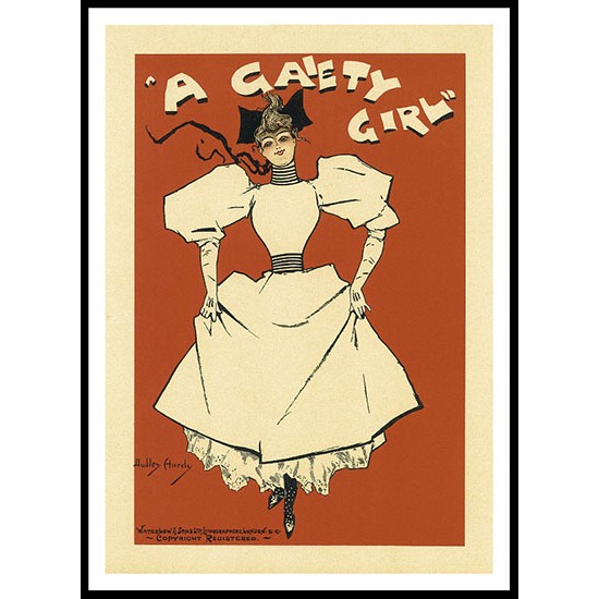 Gaiety Girl, A New Print Of a Vintage French Ad