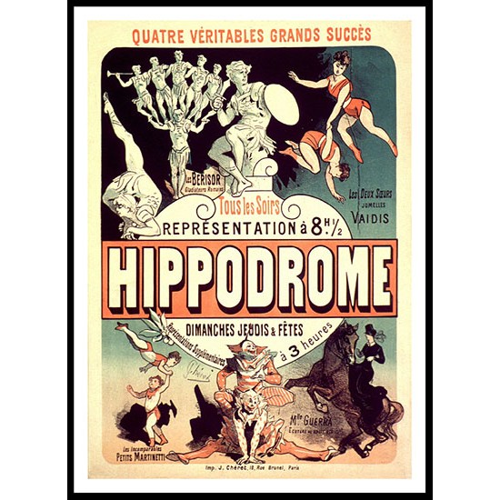 Hippodrome, A New Print Of a Vintage French Ad