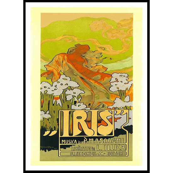 Iris, A New Print Of a Vintage French Ad