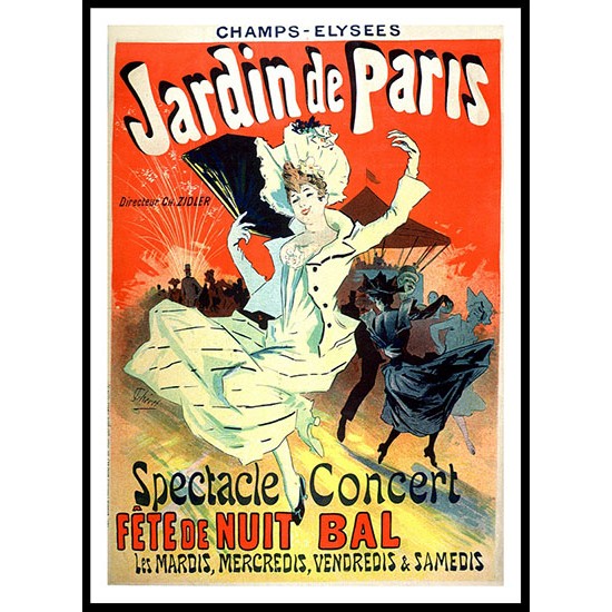 Jardin, A New Print Of a Vintage French Ad