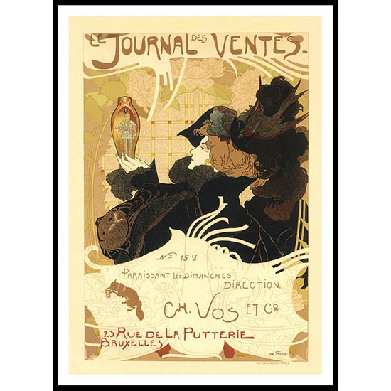 Journal Des Ventes, A New Print Of a Vintage French Ad